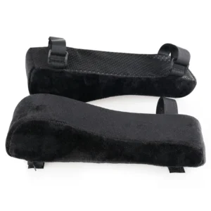 เบาะรองแขน หมอนรองแขน หนัง Pu สำหรับเก้าอี้ ที่วางแขนเก้าอี้ สีดำ