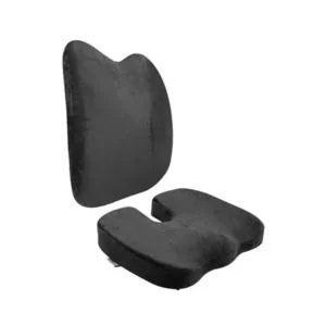 เซ็ตเบาะรองหลังและรองนั่งเพื่อสุขภาพ BEWELL H06/HT001 สีดำ